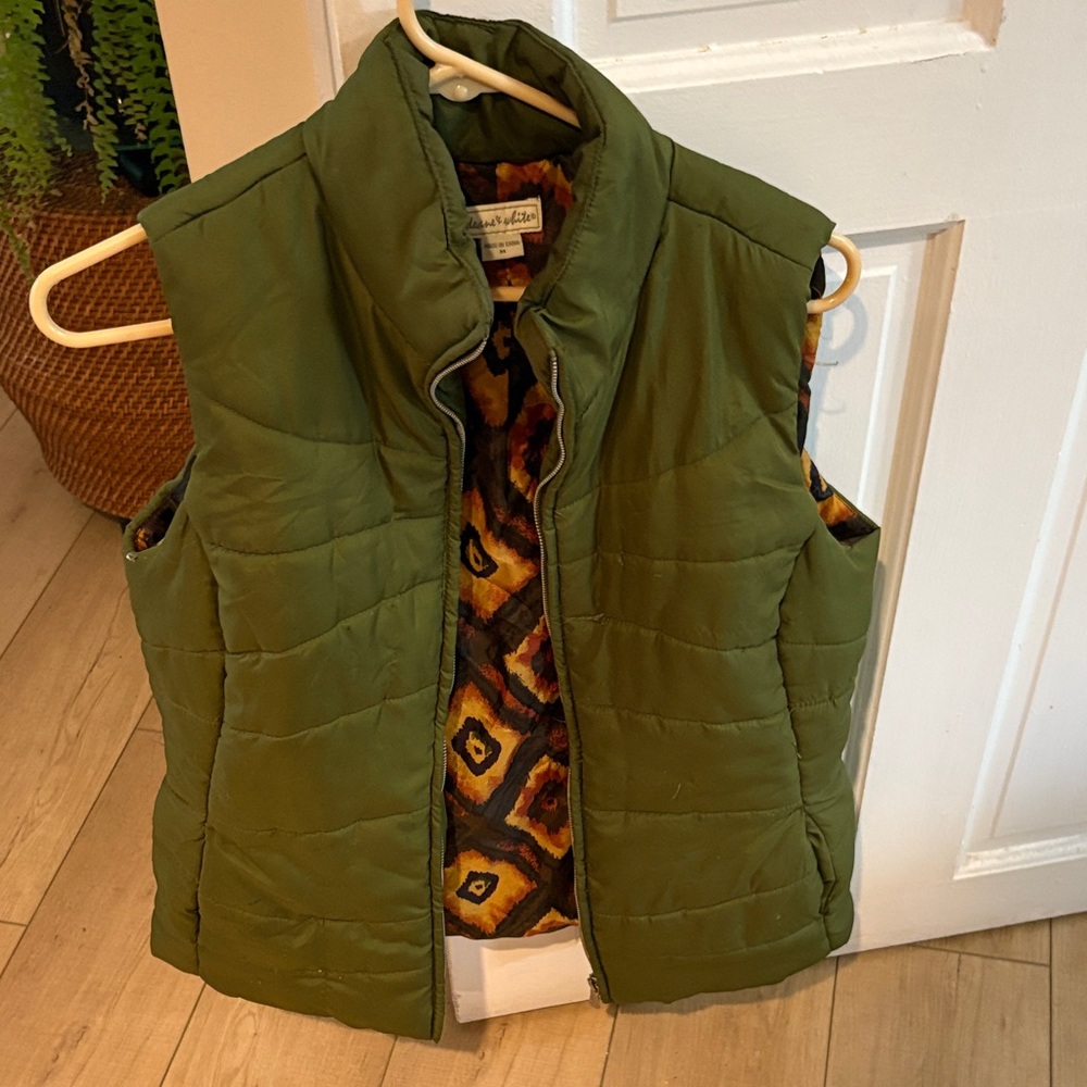 Green Quilted Vest